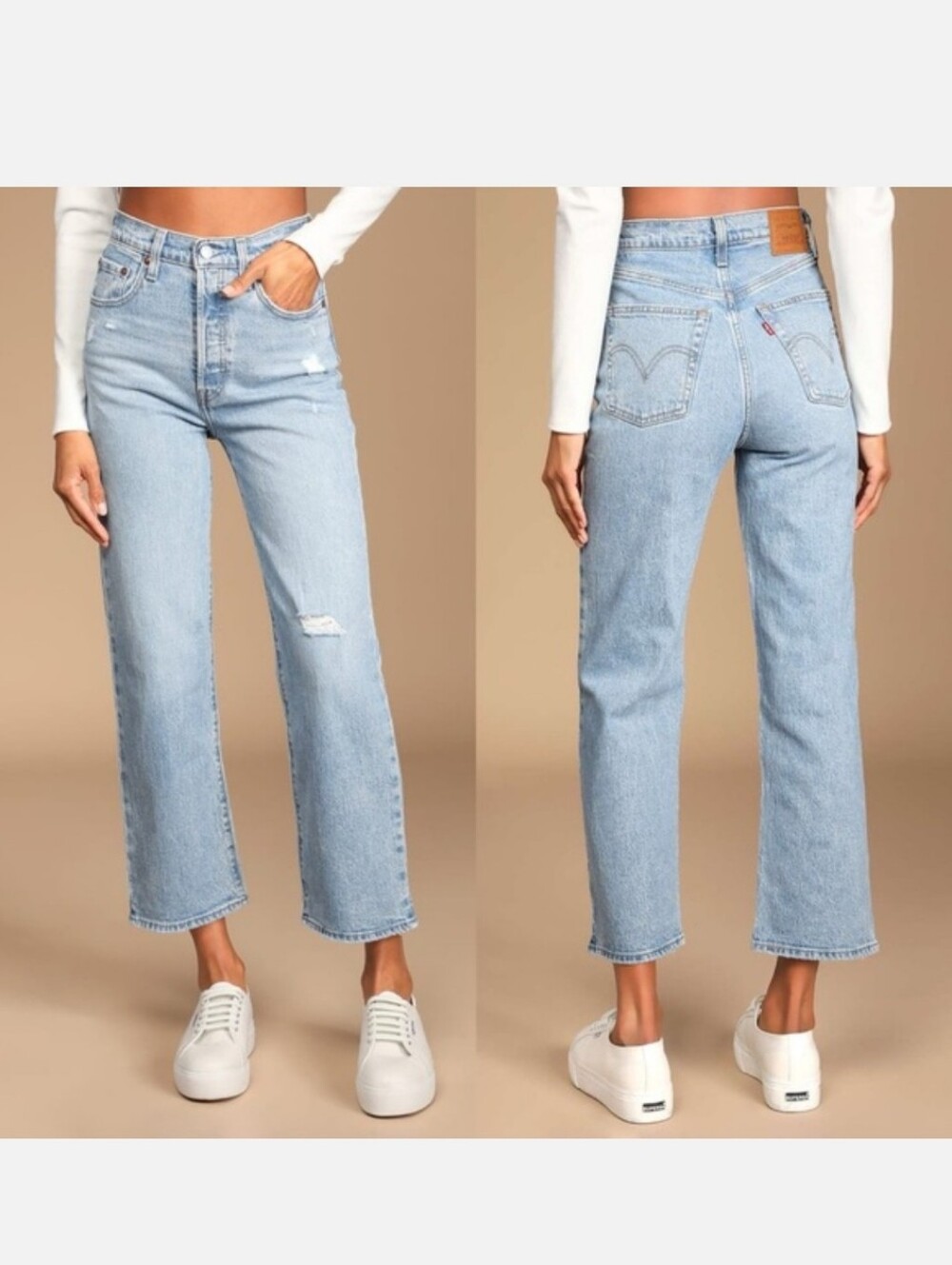 Levi's Premium Ribcage Straight Jeans